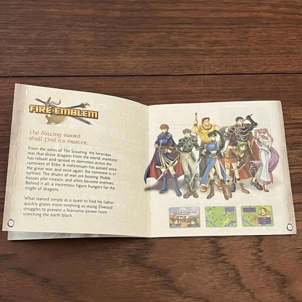 Fire Emblem 2003 Insert Booklet Only Your Journey Is Just Beginning Nintendo